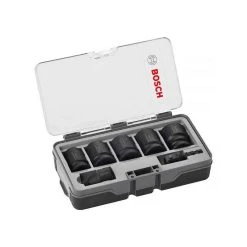 BOSCH Coffret 5 Douilles 1/2" + 2 Adaptateurs Impact Control - 2608551029