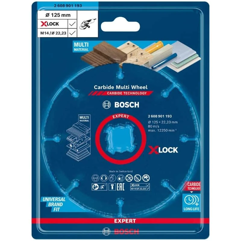 BOSCH Disque X-Lock Carbure Expert Multimatériaux 125 Mm - 2608901193 – Image 2