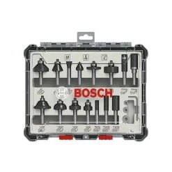 BOSCH Kit De 15 Fraises Mixtes à Queue De 6mm - 2607017471