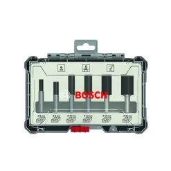 BOSCH Kit De 6 Fraises à Défoncer à Queue De 6mm - 2607017465