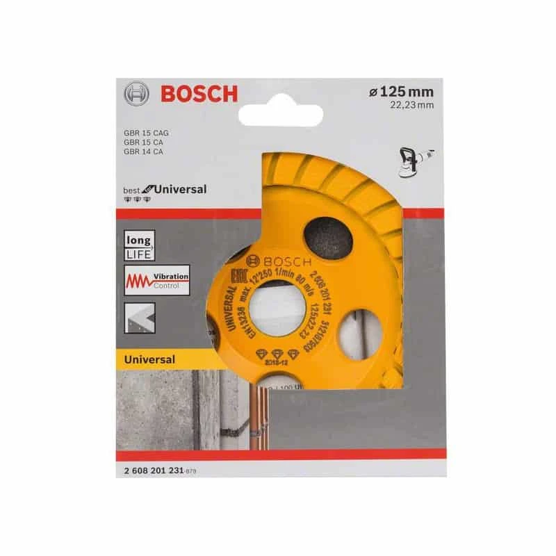 BOSCH Meule Assiette Diamantée Ø125mm Best For Universel Turbo - 2608201231 – Image 2