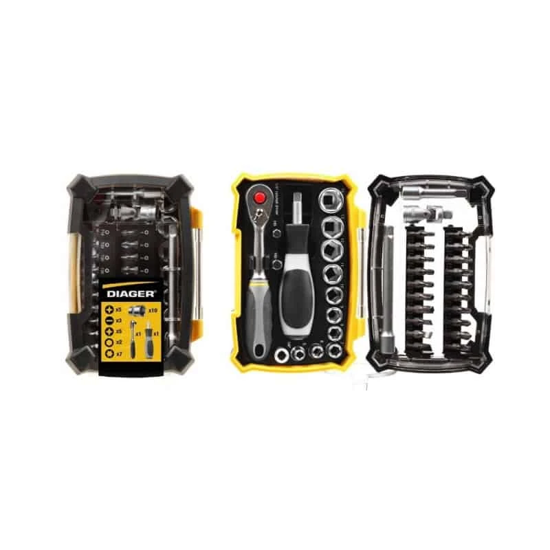 DIAGER Coffret 38 Embouts Et Douilles 1/4" - 6000A