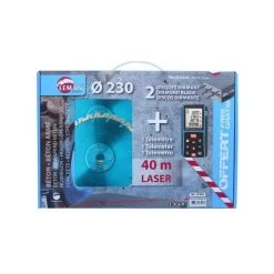 LEMAN Coffret 2 Disques Diamant Béton Armé Ø230 + Télémètre - 83223002