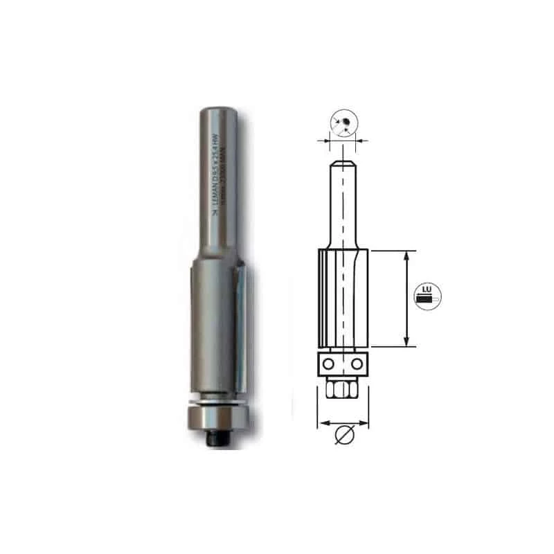 LEMAN MĂšche D'affleureuse Droite + Guide - 5676/5678