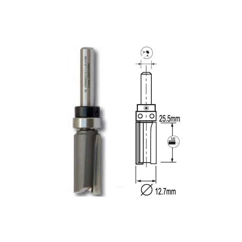 LEMAN Mèches D'affleureuse Droite + Guide Supérieur - 5616/5618