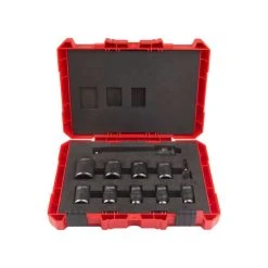 MILWAUKEE Coffret 11 Pièces - Douilles 1/2'' Shockwave - 4932480456